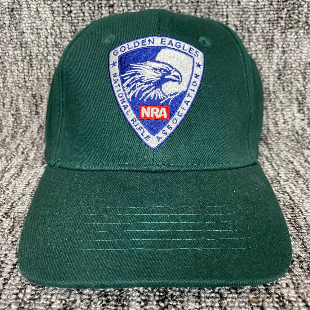 NRA Golden Eagles Hat Cap Hunter Green National Rifle Association Member Premium